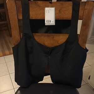 H&M Black Button Down Shirt